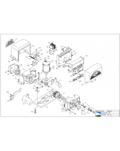 Корпус AT02 Came 119RIR194 в Нефтеюганске Запчасти для шлагбаумов и автоматики Pintop.ru