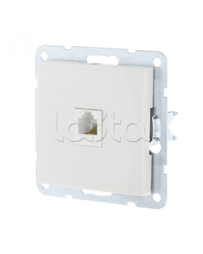 Розетка компьютерная RJ-45 кат. 5е с накладкой (белый) LK60 Экопласт (866104-1) в Нефтеюганске Розетки компьютерные и телефонные Pintop.ru