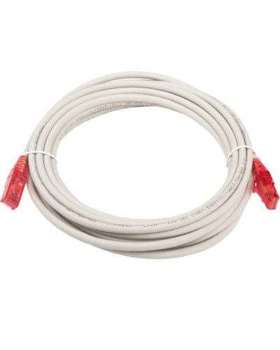 Патч-корд RJ45-RJ45, 4 пары, UTP, кат.5е, LSZH (5м) Hyperline PC-LPM-UTP-RJ45-RJ45-C5e-5M-LSZH-GY в Нефтеюганске Патчкорды (медные) Pintop.ru