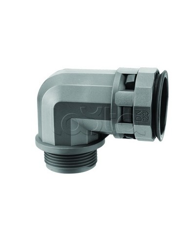 Муфта 90 грд. труба-коробка DN 12 мм, М20х1,5, полиамид, цвет черный DKC PAN12M20N в Нефтеюганске Повороты, муфты, тройники Pintop.ru