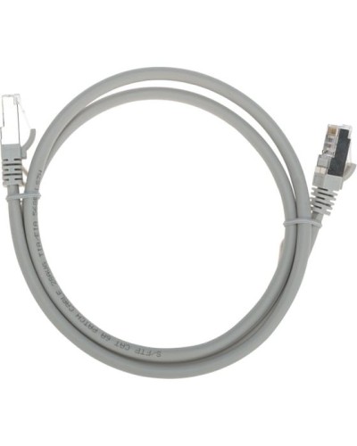 Патч-корд S/FTP, CAT 6A (10G), RJ45-RJ45, 28AWG, LSZH, серый, 1м REXANT 02-0390-1 в Нефтеюганске Патчкорды (медные) Pintop.ru
