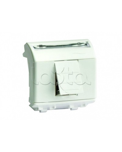 Ком.роз. RJ45 кат.5e экран., 8P8C, Brava, белая, 2мод DKC 76450B в Нефтеюганске Аксессуары для стоек и шкафов Pintop.ru