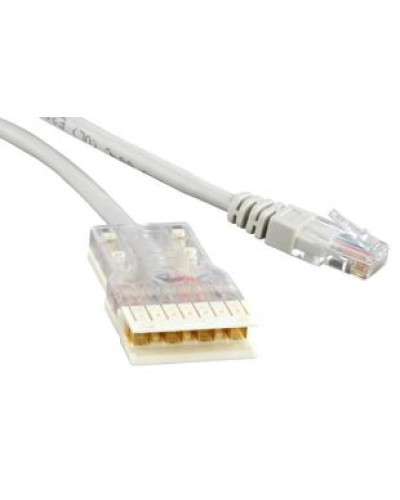 Патч-корд 110 тип-RJ45, 1 пара (1 м) Hyperline PC-110-RJ45-1P-CX-1M-LSZH-GY в Нефтеюганске Патчкорды (медные) Pintop.ru