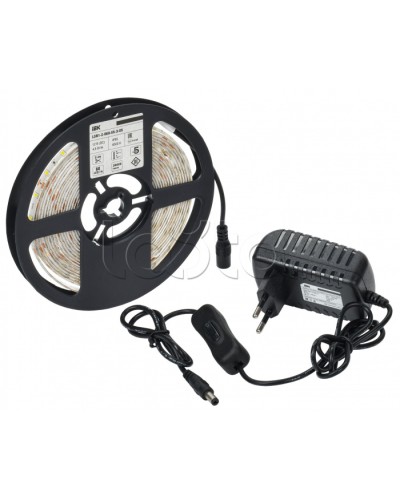 Комплект DIY (2835W60-4,8-IP65-12В 5м + др. + выкл.) IEK (LSR1-2-060-65-1-05-S1) в Нефтеюганске Источники света(Лампы) Pintop.ru