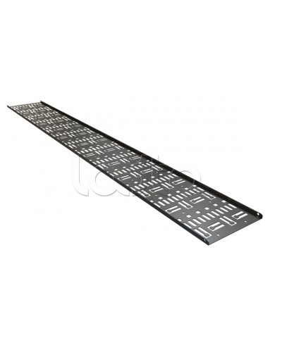 Кабельный канал вертикальный перфорированный, 42U Hyperline CDV-150x9-42U-RAL9005 в Нефтеюганске Аксессуары для стоек и шкафов Pintop.ru