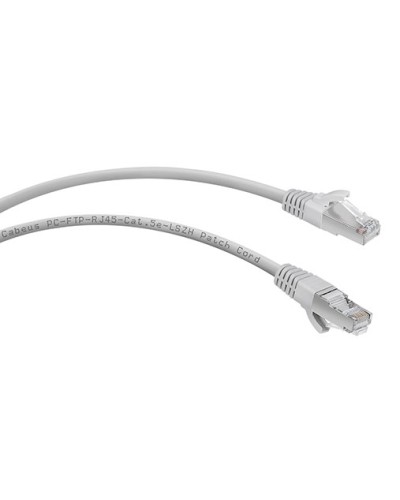 Патч-корд FTP, категория 5e, 0.5 м, LSZH, экранированный, серый Cabeus PC-FTP-RJ45-Cat.5e-0.5m-LSZH в Нефтеюганске Патчкорды (медные) Pintop.ru