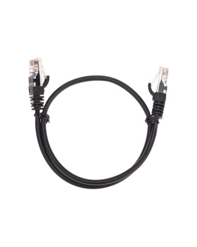 Патч-корд U/UTP, CAT 5e, RJ45-RJ45, 26AWG, LSZH, черный, 0,5м REXANT 02-0102-05 в Нефтеюганске Патчкорды (медные) Pintop.ru