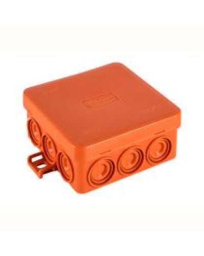 Экопласт JBL085 Коробка огн. E110, о/п 85х85х38мм, без галогена, 12 вых., IP55, цвет оранж. в Нефтеюганске Распределительные коробки Pintop.ru