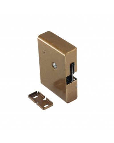 Замок электромеханический с толкателем и датчиком положения двери Promix-SM308.10.1 (коричневый) в Нефтеюганске Электромагнитные замки Pintop.ru