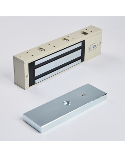 R-Lock RL-EM500-L0G - Электромагнитный замкок, 500кг, DC12/24B, цвет серый, RAL7032 (галечный серый) в Нефтеюганске Электромагнитные замки Pintop.ru