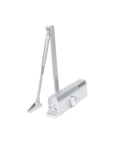 Доводчик NOTEDO DC-160 DA EN1-5, с задержкой закрывания, с рычажной тягой, (белый) (RAL9016) в Нефтеюганске Доводчики Pintop.ru