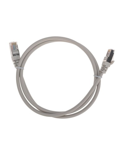 Патч-корд F/UTP, CAT 5e, RJ45-RJ45, 26AWG, LSZH, серый, 1м REXANT 02-0110-1 в Нефтеюганске Патчкорды (медные) Pintop.ru