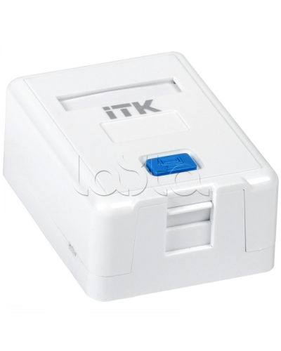 ITK Корпус настенной розетки для 1 мод. Keystone Jack (CS2-012) в Нефтеюганске Коннекторы Pintop.ru