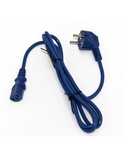 Кабель питания компьютера Hyperline PWC-IEC13-SHM-3.0-BL в Нефтеюганске Патч-корды и пигтейлы Pintop.ru