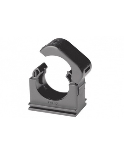 Держатель с крышкой DN 17 мм, полиамид, цвет чёрный (PASW17N) в Нефтеюганске Держатели, клипсы, скобы Pintop.ru