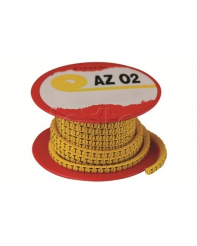 Колечко маркировочное X, 1,3-2,5мм. черное на желтом DKC AZO2XXBY в Нефтеюганске Аксессуары для кабель-канала Pintop.ru