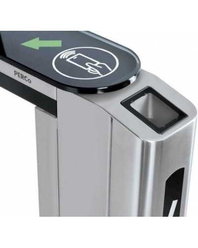 Передняя панель скоростного прохода PERCo-ST-01 со встроенным сканером штрихкода PERCo-FP01Q.1 в Нефтеюганске Ограждения Pintop.ru