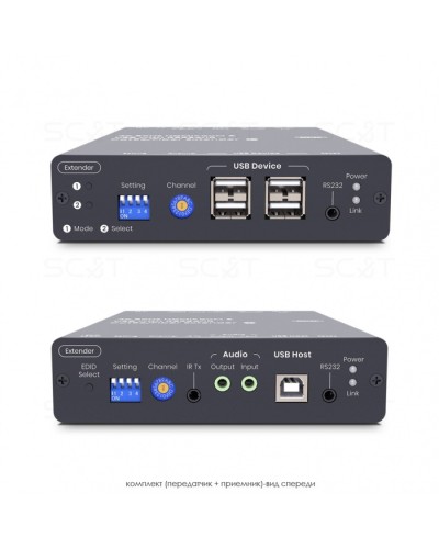 HDMI KVM удлинитель сигнала HDMI SC&T HKM01-4K6G в Нефтеюганске Видеоусилители, Модуляторы, Делители Pintop.ru