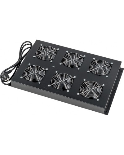 Блок 6-ти вентиляторов в крышу шкафа DCS глубиной 1070/1200 мм LANMASTER (LAN-DC-CB-FAN6-10) в Нефтеюганске Вентиляторные модули Pintop.ru