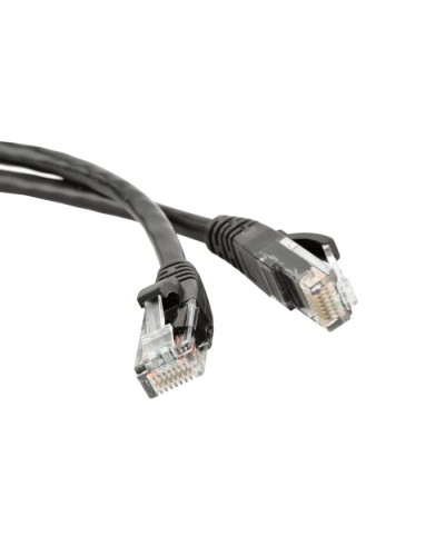 Патч-корд RJ45 - RJ45, 4 пары, UTP, категория 5е, 0.5 м, черный, LSZH LANMASTER LAN-PC45/U5E-0.5-BK в Нефтеюганске Патчкорды (медные) Pintop.ru