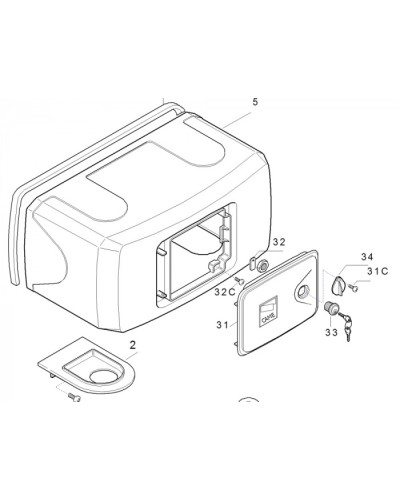 Корпус FERNI пластиковый Came 119RID122 в Нефтеюганске Запчасти для шлагбаумов и автоматики Pintop.ru