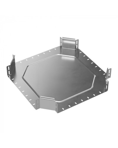 Ответвитель Х-образный Стандарт INOX (AISI 304) 400х100 Промрукав (PR16.3186) в Нефтеюганске Аксессуары для лотков Pintop.ru