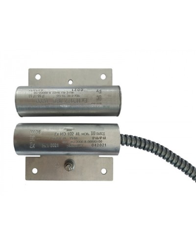 Извещатели охранные точечные магнитоконтактные взрывозащищённые Ех ИО102 Al исп.300, с магнитом М-50, с постоянно присоединенным кабелем в металлорукаве Магнито-Контакт в Нефтеюганске Извещатели охранные (Ex) Pintop.ru
