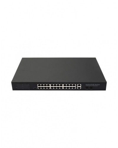 PoE коммутатор Fast Ethernet на 24 x RJ45 портов + 2 x GE Combo uplink порта NST NS-SW-24F2G-P в Нефтеюганске Коммутаторы Pintop.ru