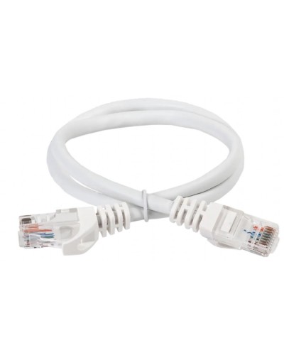 ITK Коммутационный шнур (патч-корд) кат.5Е UTP 5м белый (PC08-C5EU-5M) в Нефтеюганске Патч-корды и пигтейлы Pintop.ru