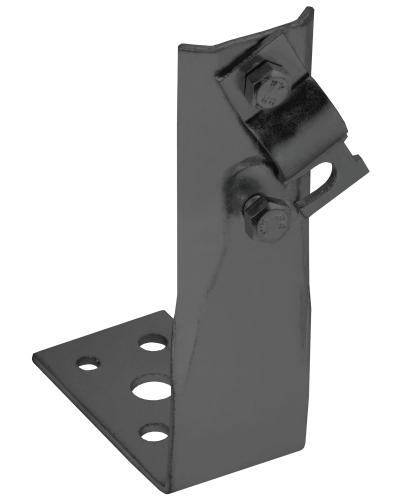 Держатель проводника круглого 6-10мм винтовой угловой h=80мм оцинкованная сталь TD IEK (ZDP87-13-1-16-80) в Нефтеюганске Крепеж Pintop.ru