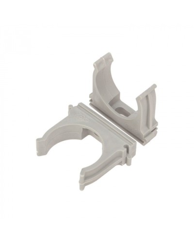 Крепеж-клипса для труб д.16мм, цвет серый Cabeus (CF16-GY) в Нефтеюганске Держатели, клипсы, скобы Pintop.ru