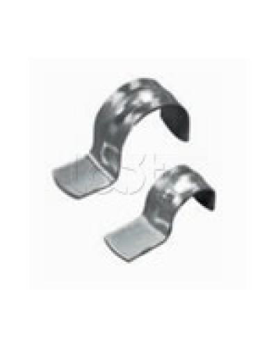 Скоба оцинкованная однолапковая без монтажного отверстия, для трубы D50мм (1уп = 50шт) Экопласт (43751) в Нефтеюганске Держатели, клипсы, скобы Pintop.ru