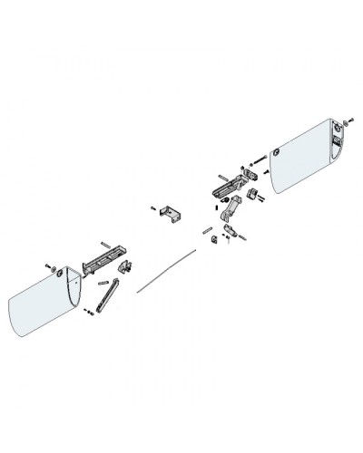 Заглушки боковые профиля безопасности DF Came 119RIR225 в Нефтеюганске Запчасти для шлагбаумов и автоматики Pintop.ru