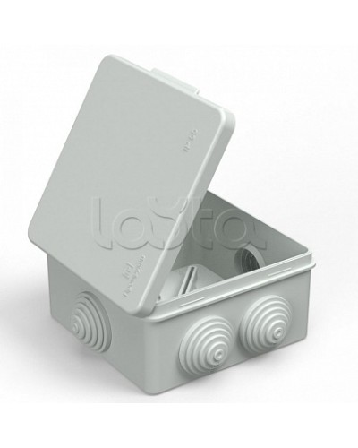 Коробка распределительная 40-03025 для прямого монтажа безгалогенная (HF) атмосферостойкая серая 100х100х50 (60шт/кор) Промрукав в Нефтеюганске Распределительные коробки Pintop.ru