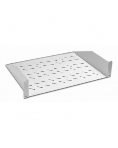 Полка консольная 19, 2U глубина 350мм, нагрузка до 25 кг, сер. Datarex DR-412210 в Нефтеюганске Полки для шкафов и стоек Pintop.ru