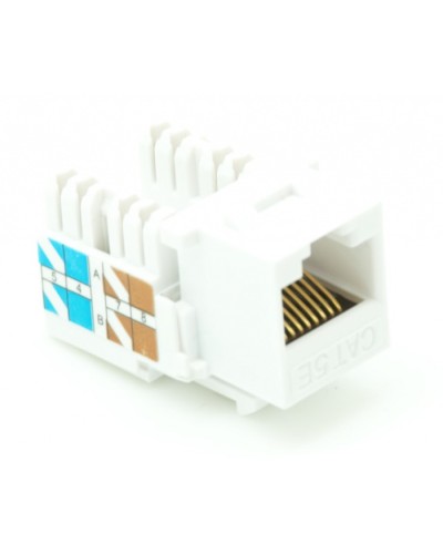 Модуль-вставка типа Keystone, Кат.5e (Класс D), 100МГц, RJ45/8P8C, 110/KRONE, T568A/B, неэкранированный, белый, уп-ка 10шт. NETLAN EC-UKJ-UD2-WT-10 в Нефтеюганске Коннекторы Pintop.ru