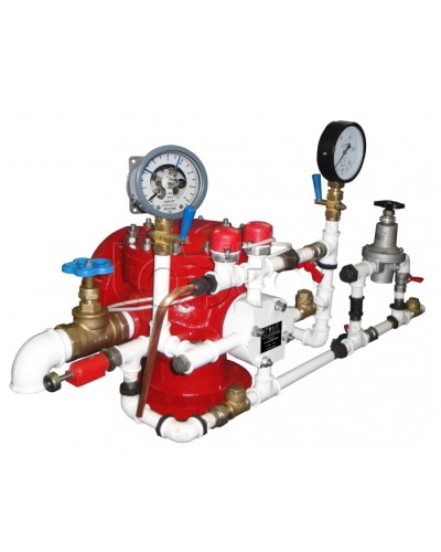 Узел управления спринклерный воздушный в комплекте с акселератором Спецавтоматика УУ-С100/1,6В3-ВФ.О4-01 в Нефтеюганске Устройства пуска водяного пожаротушения Pintop.ru