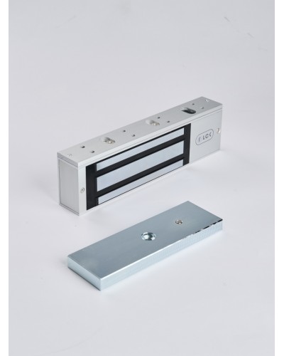 R-Lock RL-EM500-L0S - Электромагнитный замкок, 500кг, DC12/24B, цвет серебристый сатинированный алюминий RAL 7047 в Нефтеюганске Электромагнитные замки Pintop.ru