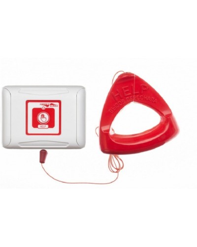 Влагозащищенная радиокнопка вызова со шнуром Hostcall MP-413W2 в Нефтеюганске Система оповещения и трансляции Hostcall Pintop.ru