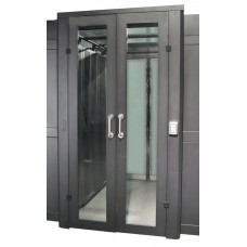 Дверь коридора распашная 1200 мм для шкафов LANMASTER DCS 48U, стекло,key-card замок LANMASTER LAN-DC-HDRML-48Ux12