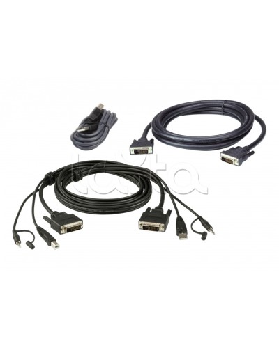 Комплект кабелей USB, DVI-D Dual Link, Dual Display для защищенного KVM-переключателя (1.8м) ATEN 2L-7D02UDX3 в Нефтеюганске Видеоусилители, Модуляторы, Делители Pintop.ru
