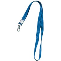 Лента шёлковая с металлическим карабином-защёлкой Tantos TS-STR (blue)