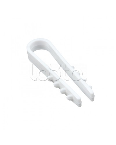 Дюбель-хомут для круглого кабеля (5-10мм) белый (50шт.) EKF PROxima (plc-ncs50-5x10w) в Нефтеюганске Крепеж: Дюбели, шурупы, саморезы Pintop.ru