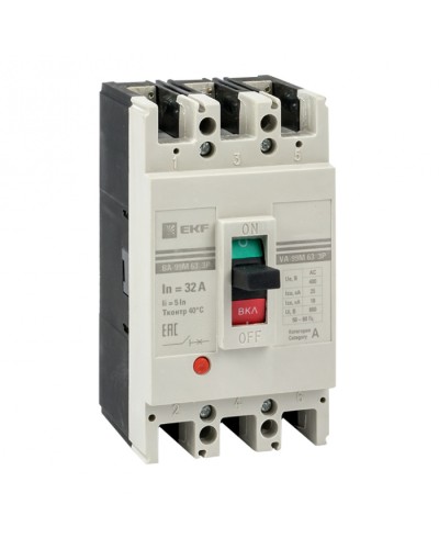 Выключатель автоматический ВА-99М 63/16А 4P 5In 25кА EKF PROxima (mccb99-4P5In63-16m) в Нефтеюганске Электротехническое оборудование Pintop.ru