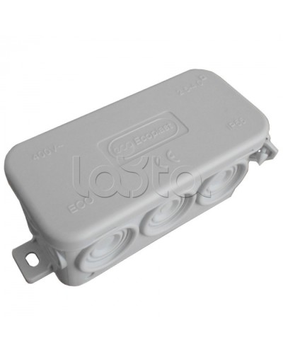 JBL090 Коробка распред. без сальников о/п, 90х42х40мм 10вых., IP55 белый, Экопласт 44055W-1 в Нефтеюганске Распределительные коробки Pintop.ru