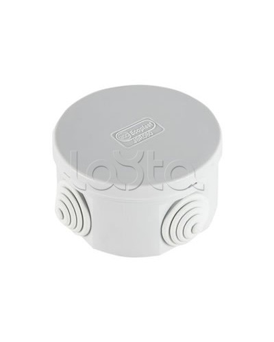 Экопласт JBR065 Коробка распред. о/п, D=65х35мм 4 вых., IP44 чёрный в Нефтеюганске Распределительные коробки Pintop.ru