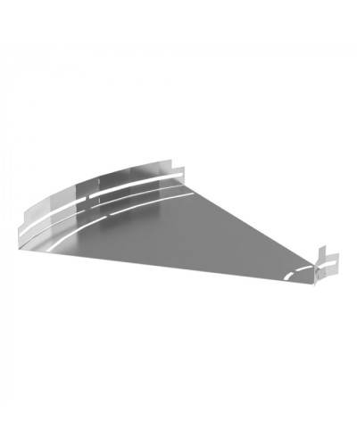 Угол горизонтальный изменяемый 0-45 градусов Стандарт INOX (AISI 304) 500х50 Промрукав (PR16.3599) в Нефтеюганске Аксессуары для лотков Pintop.ru