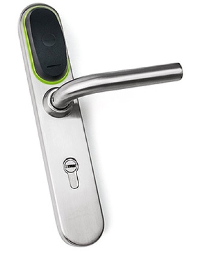 Замок для двери электромеханический IronLogic Eurolock EHT net (серебро) dd=85 мм в Нефтеюганске Электромеханические замки Pintop.ru