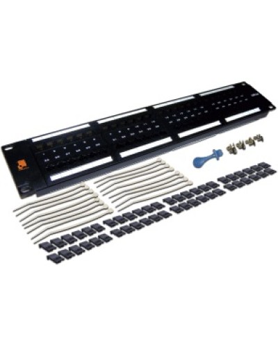 Патч-панель 48 портов, UTP, кат.5E, 2U LANMASTER LAN-PPL48U5E в Нефтеюганске Патч панель Pintop.ru