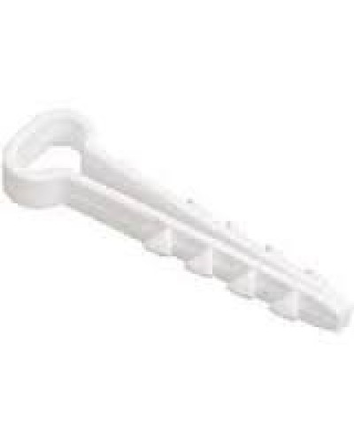 Дюбель-хомут 5-10 белый, прямоугольный (100шт/уп) PROCONNECT 07-4611 в Нефтеюганске Стяжки-хомуты Pintop.ru